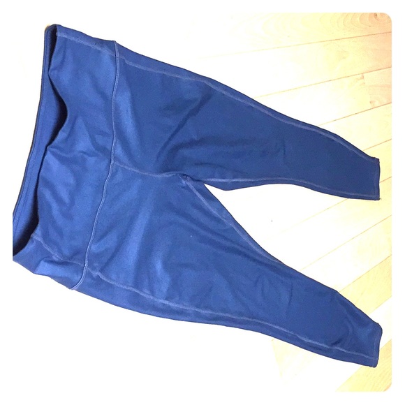 Athleta Dark Blue Leggings - Picture 1 of 4